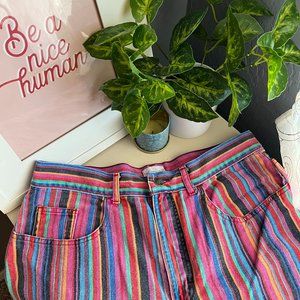 Vintage Striped Shorts